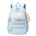 thumbnail image 1 of Mochila escolar TYHOTULY, bonita, para niñas, mochila kawaii azul, 1 of 7
