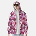 thumbnail image 3 of Xecao Orchids Flowers for Sun Shirt-A lightweight, hoodie-style long-sleeve UV protection garment designed for other outdoor activities., 3 of 9