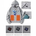 thumbnail image 4 of Gamivast Heated Sweatshirts for Men and Women Hooded 5 Heating Areas and 3-levels Pullover with Pocket Butterflies Printed Washable Hoodies Hiking Outerwear no Power Bank, 4 of 5