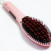 Professional Electric Ceramic Detangling Hair Straightener Brush With Temperature Display