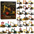 thumbnail image 1 of WJCA 2025 Construction Advent Calendar with 24 Mini Die-Cast Vehicle Models, Holiday Countdown Toy Set for Kids and Enthusiasts, Style B, 1 of 6