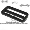 thumbnail image 4 of BQHAGFTE 2 Inch Tri Glides Slides Clips Buckles for Adjustable Straps (4 Pack), 4 of 5