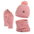 thumbnail image 1 of CSChome Hat Scarf Gloves Set Winter Hat Scarf Set - 3 Pcs Unisex Thick Warm Elastic Non-Slip Windproof, 1 of 7