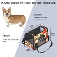 thumbnail image 3 of Peach Premium Fabric Carrier Bag with Sherpa Base and Nylon Webbing Handles - 17x10x11.8 in - Durable 900D Oxford Cloth Construction - Pet Travel Tote, 3 of 7