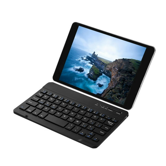 Clavier Sans Fil Mini 44 Heures de Fonctionnement, Faible Consommation d'Énergie, Toucher Confortable pour PC Tablette