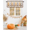 thumbnail image 2 of Valances for Windows Fall Thanksgiving Rod Pocket Cafe Window Treatments Valance Curtains for Kitchen Bathroom Laundry Basement Windows 54"x18", 2 of 6