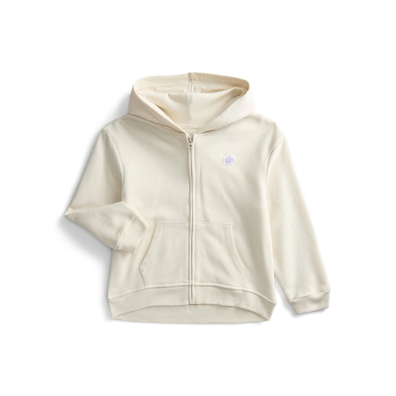 Wonder Nation Little Girl Zip Up Hoodie, Sizes 4-10