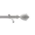 thumbnail image 2 of Tailor & Taylor 1 inch Decorative Curtain Rod, Metal Telescopic Drapery Hardware Set, Adjustable Rod with Designer Cup Finial for Living Room, Kitchen and Windows (18"-36", White), 2 of 2