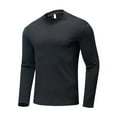 thumbnail image 2 of Maoxin Men's Casual Top Round Neck Fake Casual Sports Top Long Sleeved Top/shirt , Black , M, 2 of 8