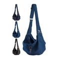 thumbnail image 1 of Mochila portabebés para perros Noah & Paw Denim con doble seguridad, 1 of 9
