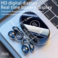 thumbnail image 3 of Wireless Earbuds Open Ear Clip Headphones Air Conduction Earbuds LED Power Display Earphones Sport Bluetooth 5.3 Headphones (Black), 3 of 7
