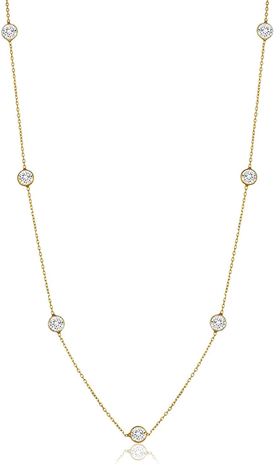 Sterling Silver Round Cubic Zirconia 