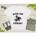 thumbnail image 7 of Cowboy Horse Rider Shirt Animal Gifts For Men Women Girls Kids Boy Tshirt Cowgirl Western Rodeo Shirt Vintage Wild West Texas Cowboy Tshirt, 7 of 7