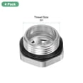thumbnail image 3 of Uxcell Paquete de 4 Vidrio de Nivel de Aceite para Compresor de Aire G1 Vidrio Endurecido Engrosado para Compresor de Aire, 3 of 5