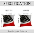 thumbnail image 5 of Black and Gray Throw Pillows Covers 18x18 Pillow Covers Set of 2 Red and Gray Modern Art Home Decoration Throw Pillows Cases for Couch Bed Floor Porch Patio Gallary SOFE, 5 of 6