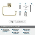 thumbnail image 6 of Amerock Mulholland Golden Champagne Open Towel Ring, 6 of 9