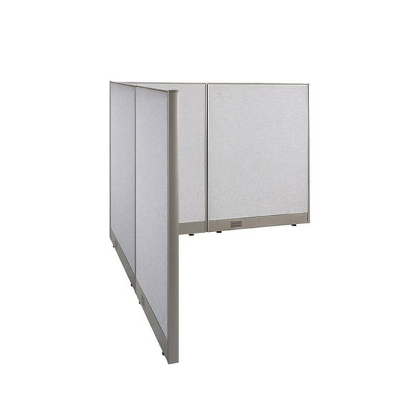 GOF L-shaped Freestanding Office Partition, Room Divider, Privacy Screen, Workstation Cubicle (72”D x 72”W x 48”H)