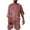 Wine, variant on Ohufall Men Summer 2 Piece Sets Casual Solid Color Cotton Linen Hooded T-shirts and Drawstring Beach Shorts Fashion Loose Tracksuits with Pockets