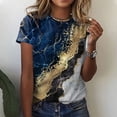 thumbnail image 2 of Patlollav Fashion Womens Summer Round-Neck Short Sleeve Print Casual T-Shirt Blouse, 2 of 6