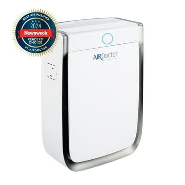 AirDoctor 3500 Ultra HEPA Air Purifier Large Rooms Up to 1260 sq. ft. 2x/hour White