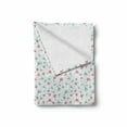 thumbnail image 2 of Blue and Pink Soft Flannel Fleece Throw Blanket, Doodle Style Blossoming Nature Growth Feminine Design, Cozy Plush for Indoor and Outdoor Use, 50" x 60", Charcoal Grey Pale Pink, by Ambesonne, 2 of 6