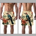 thumbnail image 3 of luoweisi Men's Beach Shorts Quick Dry Swim Trunks with Mesh Lining Woodpecker L, 3 of 5