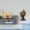 thumbnail image 2 of Tirador de latón con forma de lazo para cajones de cocina y cómoda, con figura decorativa de reloj de mesa para oficina, estantería o dormitorio., 2 of 8
