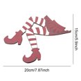 thumbnail image 2 of Advancent Marco de puerta de Halloween Cajón Pared Ventana Esquina Decoración divertida Fiesta de vacaciones Muebles para el hogar Apliques Rojo Blanco Kits de decoración para fiestas rojo blanco Advancent HA063835-01B, 2 of 6