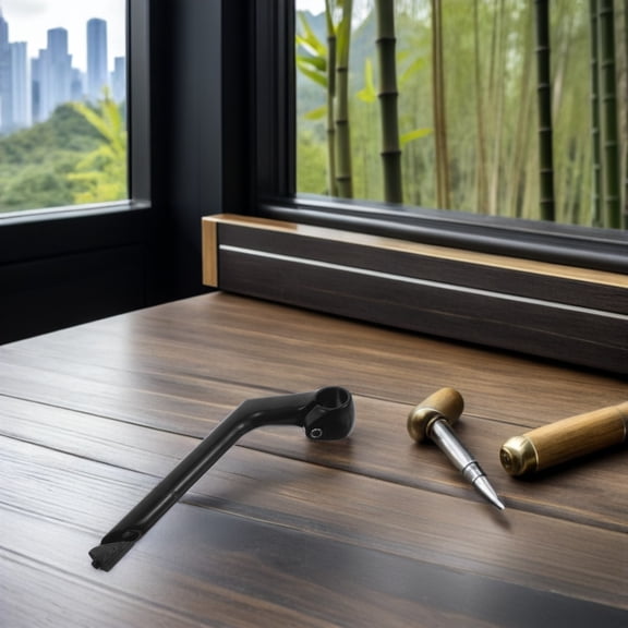 HONMEET Universal Black Gooseneck Stem for Bike Handlebar Replacement and Cycling Accessories