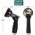 thumbnail image 3 of GREEN MOUNT Garden Hose Nozzle, Water Hose Spray Nozzle with Thumb Control On Off Valve for Easy Water Flow Control, Black-grey, 3 of 8