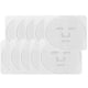 thumbnail image 1 of Moldes para hacer mascarillas faciales, 10 piezas, de PVC, reutilizables, para el cuidado de la piel, con parches de algas marinas, 1 of 7