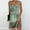 Army Green, variant on Viikei Elegant Lace Short Sleeve Dress,Women's Casual Versatile Printed V Neck Casual Sleeveless Suspender Dress Gray XXL