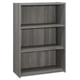 thumbnail image 1 of 11.75"x 24.75"x 35.5" Bookcase Grey With 3 Shelves, 1 of 1