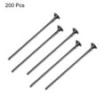 thumbnail image 3 of Uxcell 200Pcs Flat Head Pins for Jewelry Making 35mm Brass Flat Head Pins Jewelry Head Pins 20 Gauge Dark Gray, 3 of 5