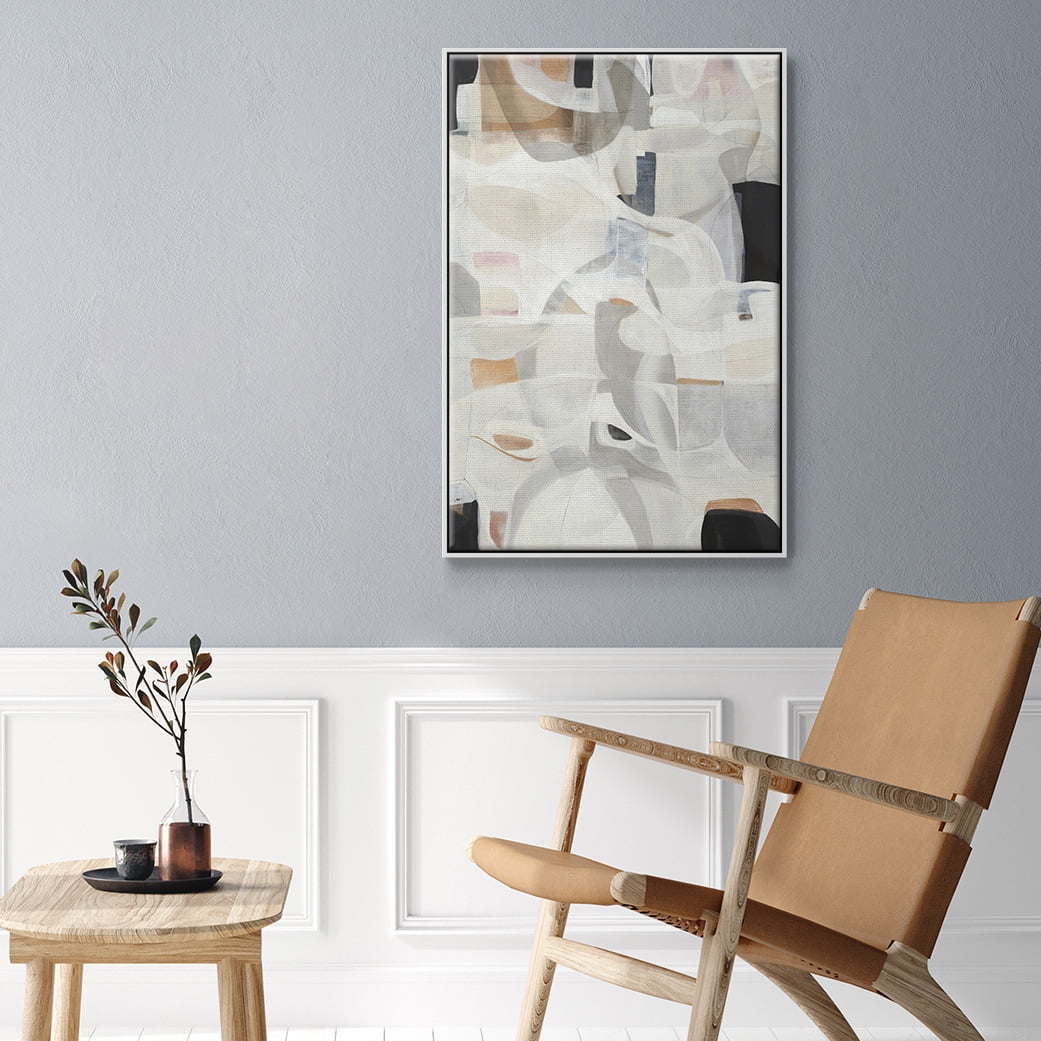 Windswept Framed Premium Gallery Wrapped Canvas - Ready to Hang - 25 x 37 - White Floating Frame