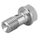 thumbnail image 2 of Turbo Oil Feed Bolt Turbo Oil Feed Restrictor For Mitsubishi Turbo Oil Feed Fitting Turbo Oil Feed Restrictor M10x1.25 Stainless Steel Restricted Fitting Fit For Mitsubishi TD02 ANGGREK Car Accessory, 2 of 8