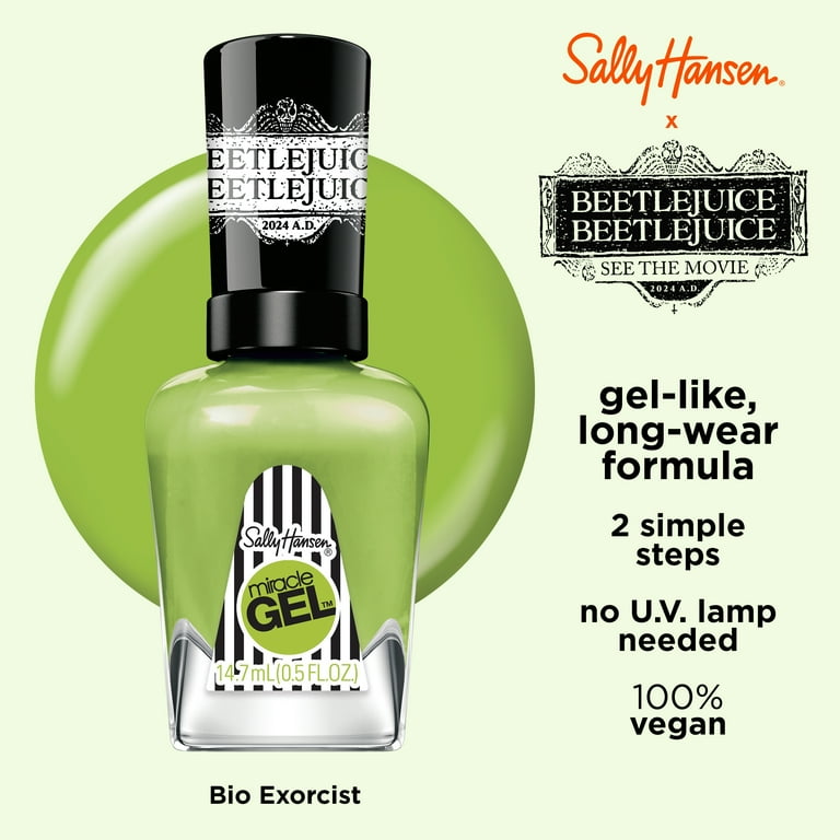 Sally Hansen Miracle Gel Nail Polish, Beetlejuice Collection, Bio
