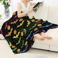 thumbnail image 3 of Yibo Chicken Printed Blanket Flannel Soft and Comfortable Anti-static Bed Sofa Blanket, 3 of 4