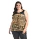 thumbnail image 1 of Blusa animal print con vinipiel Roman Fashion Tallas Extras 212 (Animal print) cafe 42, 1 of 5
