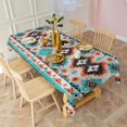 thumbnail image 2 of Boho Bohemia Geometric Line Art Rectangle Tablecloth 60"x102",Waterproof Polyester Rectangle Table Cloth, Wipeable Spillproof Polyester Tablecloth for Dining, Camping, Indoor and Outdoor, 2 of 6