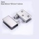 thumbnail image 1 of 1/2/4 piezas de acero inoxidable para puerta de vidrio de 5-8mm bisagras de puerta de pivote de vidrio A2pcs40x20x9mm, 1 of 4