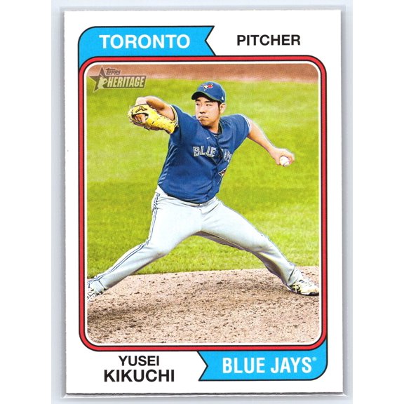2023 Topps Heritage Near Mint Yusei Kikuchi #86 Toronto Blue Jays Baseball Card
