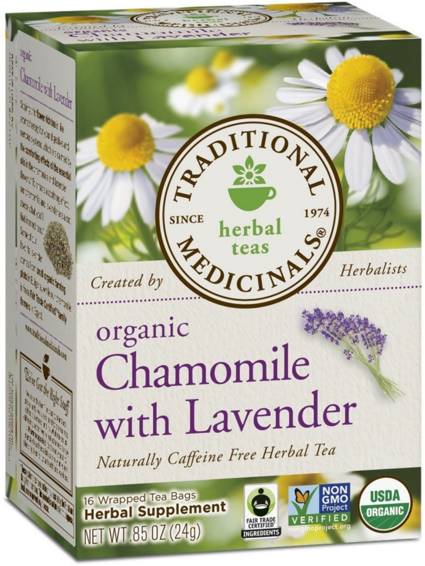 2 Pack Traditional Medicinals Herbal Tea Bags, Organic Chamomile with