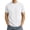 White, variant on HONHUZH Mens Plus Size Summer Tops Solid T-Shirts Short Sleeve Oversized Crew Neck Unisex Casual Tee