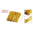 thumbnail image 5 of 1000pcs Long Strong Twist Ties 4 Inches Quality Plastic Closure Tie Golden for Home Business Institutions, 5 of 5