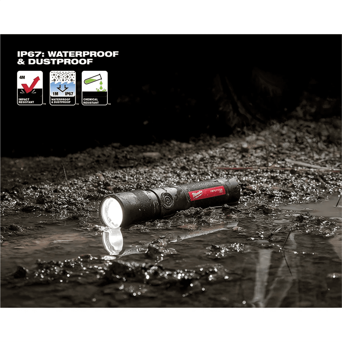 milwaukee 1100l twist focus flashlight Milwaukee Tool REDLITHIUM USB Rechargeable 1100L LED Flashlight with  Battery