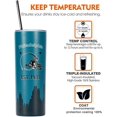 thumbnail image 3 of 20oz Philadelphia Skinny Tumblers with Lid and Straws, Travel Coffee Mug, Stainless Steel, Insulated,Classic Collection Gifts for Men Women Fans., 3 of 5