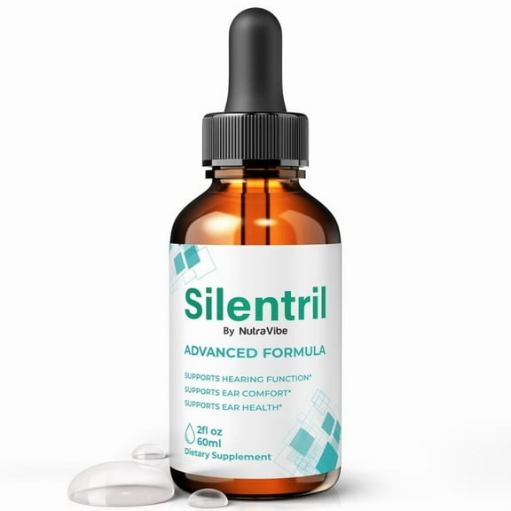 Silentril – Daily Hearing Support Drops with a Clean Liquid Formula for Ear Health, Auditory Clarity and Inner Ear Balance | Plant-Based, Easy-to-Use Dropper (30 Servings)