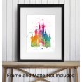 Castle Fairy Tale Princess Wall Art Print â€“ 8x10 Poster â€“ Cool