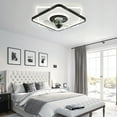 thumbnail image 2 of Oaks Aura 19.2 inch Square Low Profile Ceiling Fan with Remote Control and LED Light., 2 of 8